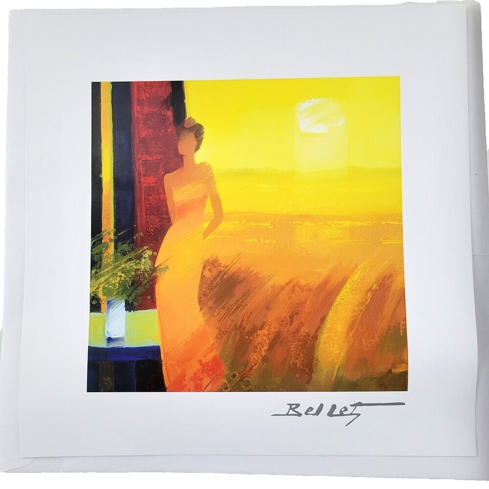 Emile Bellet Dans la Maturite des Bles Print 2021 Park West Lithograph 10" x 10"
